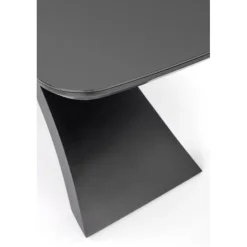 SILVESTRO bord MørkeGrå, ben Sorte