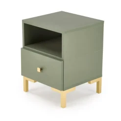 SILVIA natbord, grøn - guld