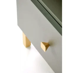 SILVIA natbord, grøn - guld