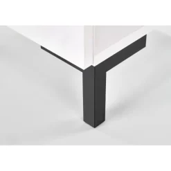 SILVIA natbord, Hvid - Sort