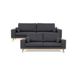 Simone sofasæt 3+2 pers Koksgrå