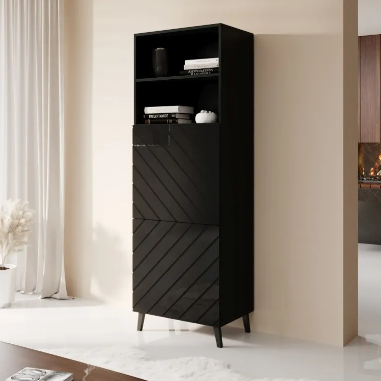 SKAB 60 ABETO mat Sort/ glans Sort