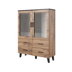 Skab LOTTA 120 2DSZ4S Wotan Eg/Sort