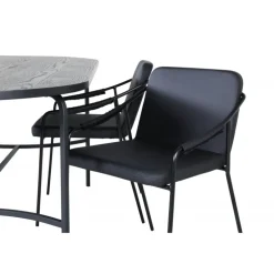 Skate Oval Spisebordssæt - Sort