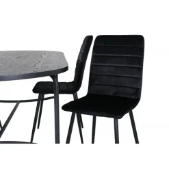 Skate Ovalt spisebordssæt - Sort