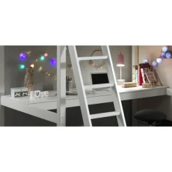 Skrivebordsplade til hemseseng – Pino, hvid