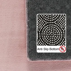 Sky Kortluvet Tæppeløber Ensfarvet - Rosa