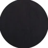 Sky Rund Kortluvet tæppe Ensfarvet - Sort