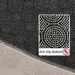 Sky Rund Kortluvet tæppe Ensfarvet - Creme