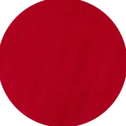 Sky Rund Kortluvet tæppe Ensfarvet - Rød