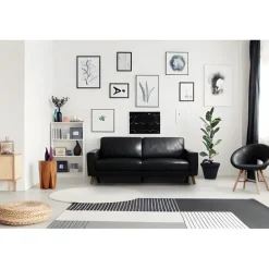 Slagelse sofa Ægte læder