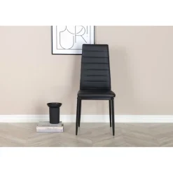 Slank Spisebordsstol - Sort