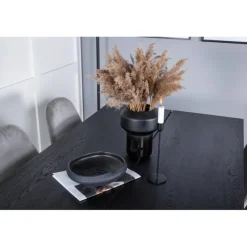 Slank t Spisebordssæt - Sort og Grå