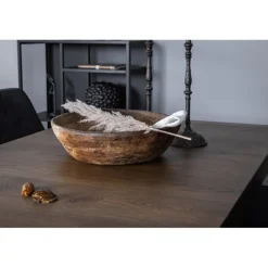 Slider Spisebordssæt - Sort og Natur