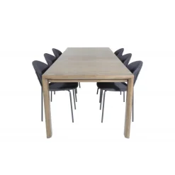 Slider t Spisebordssæt - Sort og Natur