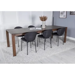 Slider t Spisebordssæt - Sort og Natur