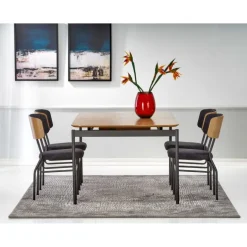 SMART-ST bord - Natur eg / Sort