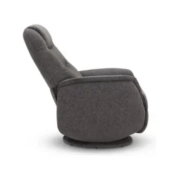 SMÖGEN Recliner grå stof lænestol