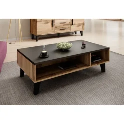 Sofabord 110cm LOTTA Wotan Eg/Sort