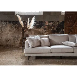 Sofia 3 personers Sofa - Beige Fløjl