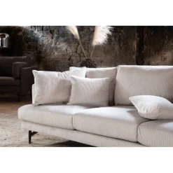 Sofia 3 personers Sofa - Beige Fløjl