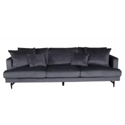 Sofia 3 personers Sofa - Sort og Mørkegrå