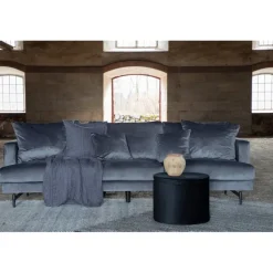 Sofia 3 personers Sofa - Sort og Mørkegrå