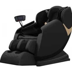 SOLARIA Massagestol med Varmefunktion - Sort / Guld