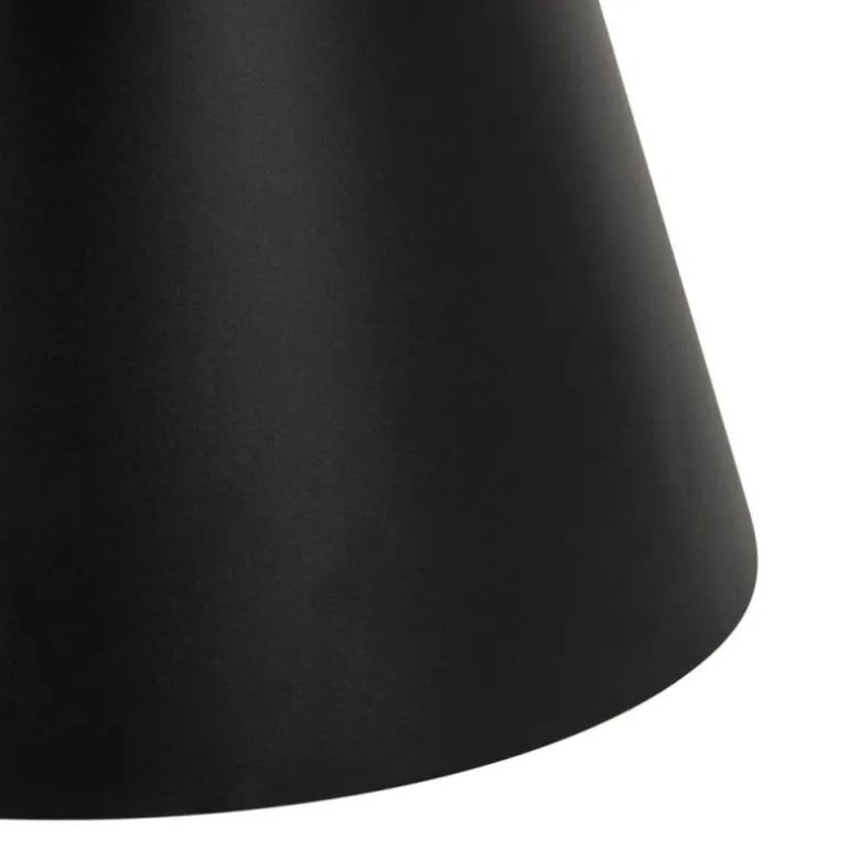 Soli sofabord sort glas