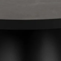 Soli sofabord sort glas