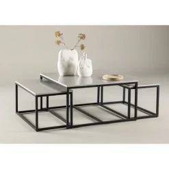 Solna Sofabordsæt - Sort og Grå