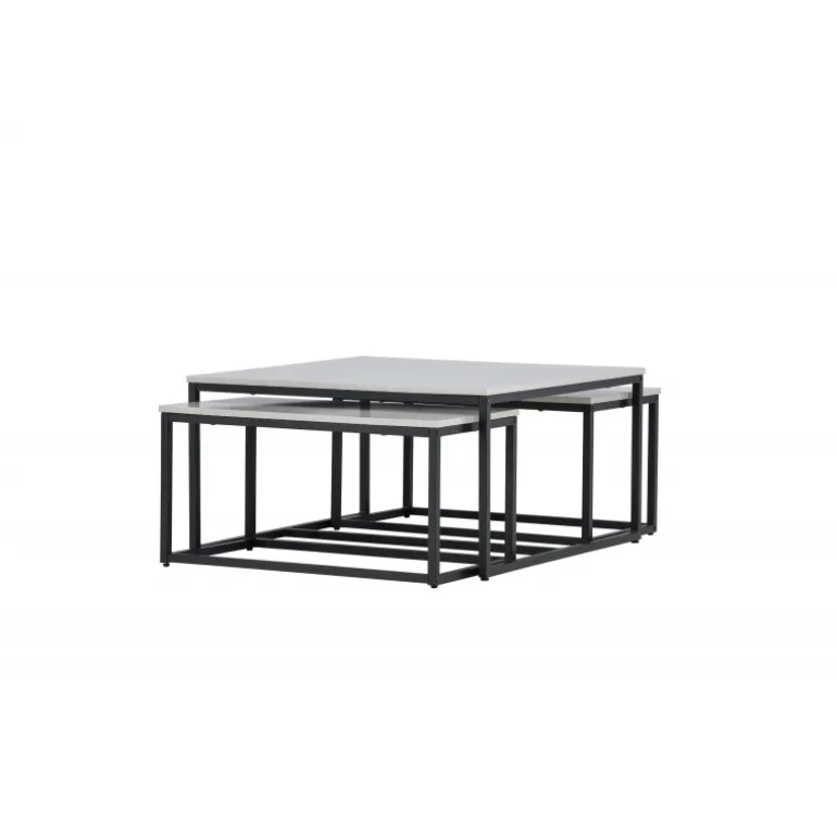 Solna Sofabordsæt - Sort og Grå