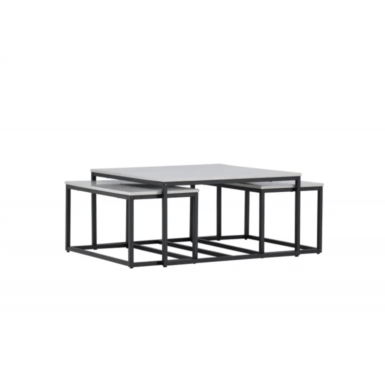 Solna Sofabordsæt - Sort og Grå