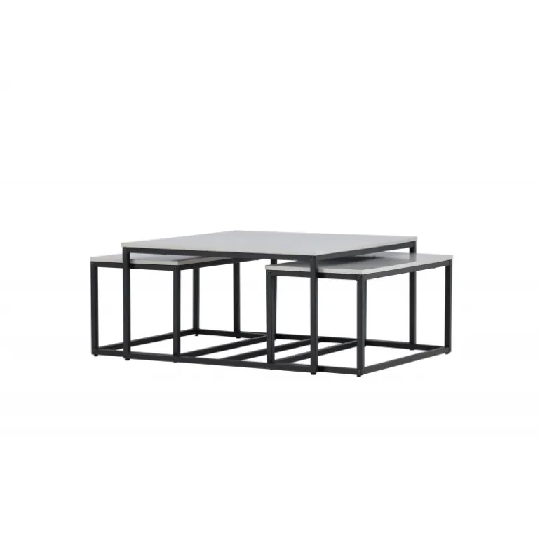 Solna Sofabordsæt - Sort og Grå