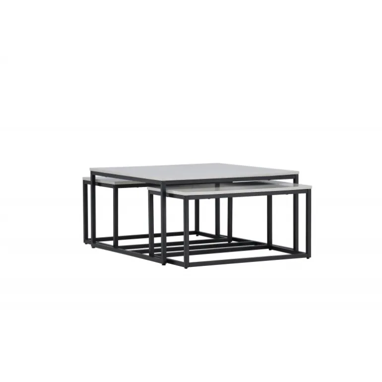 Solna Sofabordsæt - Sort og Grå
