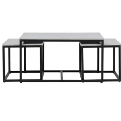 Solna Sofabordsæt - Sort og Grå