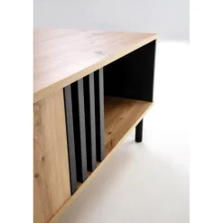 SONIA sofabord, håndværkseg / Sort