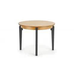 SORBUS Rund Spisebord med udtræk 100cm udvides til 200cm - Eg / grafit