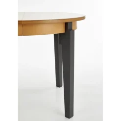 SORBUS Rund Spisebord med udtræk 100cm udvides til 200cm - Eg / grafit