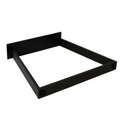 Sort pulverlakeret stel til plankeborde 2 stk