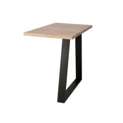 Sort pulverlakeret stel til plankeborde 2 stk