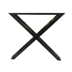 Sort pulverlakeret X stel 2 stk