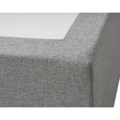 SPACE 7-Zonet 120x200 cm Boksmadras seng med opbevaring lysegrå