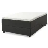 SPACE 7-Zonet 120x200 cm Boksmadras seng med opbevaring Mørkegrå