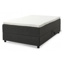 SPACE 7-Zonet 120x200 cm Boksmadras seng med opbevaring Mørkegrå