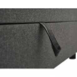 SPACE 7-Zonet 80x200 cm Boksmadras seng med opbevaring Mørkegrå