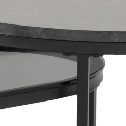 Spiro sofabord grå;sort MDF