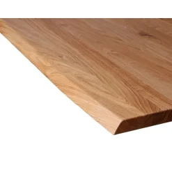 Spisebord af olieret egetræsplanker