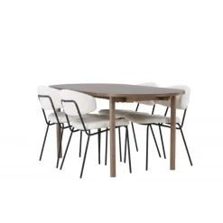 Spisebordssæt Andy med stolene Chico