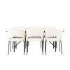 Spisebordssæt Astrid med Day Spisebordsstole - Sort og Off White